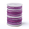 Segment Dyed Polyester Thread, Braided Cord, Colorful, 0.8mm, about 10.93 yards(10m)/roll
