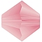 Preciosa® Crystal Beads, Czech Crystal, Bicone(451 69 302 Rondelle), 70010 840 Rose Matt, 4mm, Hole: 0.8mm