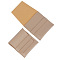 Square PU Leather Jewelry Flip Pouches with Random Color Lining, for Earrings, Bracelets, Necklaces Packaging, Tan, 8x8cm