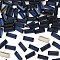Preciosa® MAXIMA Crystal Fancy Stones, Czech Crystal, 435 26 212 Baguette, Dura Foiling, 30280 Dark Indigo, 7x3mm