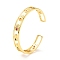 Hamsa Hand Hollow Carved Cubic Zirconia Cuff Bangle, Real 18K Gold Plated Brass Flat Open Bangle for Women, Cadmium Free & Lead Free, Colorful, Inner Diameter: 2-1/4 inch(5.8cm)