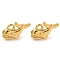 Ion Plating(IP) 304 Stainless Steel Pendants, Shark Charm, Real 18K Gold Plated, 10x15x4mm, Hole: 1.8mm