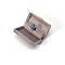 Rectangle Velvet Wedding Ring Storage Box, Ring Gift Case, Gray, 5.5x8.5x3cm
