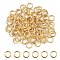 304 Stainless Steel Jump Rings, Open Jump Rings, Round Ring, Metal Connectors for DIY Jewelry Crafting and Keychain Accessories, Real 18K Gold Plated, 20 Gauge, 5x0.8mm, Inner Diameter: 3.4mm