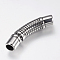 304 Stainless Steel Tube Connectors, Antique Silver, 13x46.5x9.5mm, Hole: 7mm