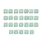 26Pcs 26 Style Silicone Alphabet Beads for Bracelet or Necklace Making, Letter Style, Cube, Turquoise, 12x12x12mm, Hole: 3mm, 1pc/style