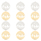 DICOSMETIC 12Pcs 2 Colors Mountain Charms Flat Round with Camel and Moon Star Pendant Gold Plated and Stainless Steel Hollow Charm Pendants for DIY Necklace Bracelet Jewelry Making, Hole: 1.6mm