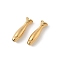 304 Stainless Steel Beads, Ion Plating(IP), Fish, Real 18K Gold Plated, 16.5x5x4.5mm, Hole: 1mm