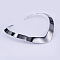Tarnish Resistant 304 Stainless Steel Choker Necklaces, Rigid Necklaces, Stainless Steel Color, 4.72 inchx5.04 inch(12x12.8cm)