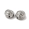 Non-Tarnish 304 Stainless Steel Beads, Flower, Stainless Steel Color, 10x5.5mm, Hole: 1.5mm