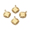 Ion Plating(IP) 304 Stainless Steel Pendants, Sun, Golden, 12.5x10x1.5mm, Hole: 1.2mm