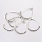 Tibetan Style Connectors, Zinc Alloy Connectors, Lead Free,Cadmium Free and Nickel Free, teardrop, Antique Silver, 47mm long, 36mm wide, hole: 1mm