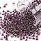 8/0 Glass Seed Beads, Transparent Inside Colours, Round Hole, Round, Coconut Brown, 8/0, 3~4x2~3mm, Hole: 0.8mm, about 15000pcs/bag