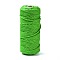Cotton String Threads, for DIY Crafts, Gift Wrapping and Jewelry Making, Spring Green, 3mm, about 109.36 Yards(100m)/Roll