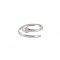 Non-Tarnish 304 Stainless Steel Snake Open Cuff Ring for Women, Stainless Steel Color, US Size 6 3/4(17.1mm)