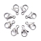 Tarnish Resistant 304 Stainless Steel Lobster Claw Clasps, Parrot Trigger Clasps, Manual Polishing, Size: about 7mm wide, 11mm long, 3.5mm thick, hole: 1.2mm
