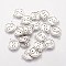 Non-Tarnish Feng Shui 304 Stainless Steel Charms, Flat Round with Yin Yang, Stainless Steel Color, 14x12x1mm, Hole: 1mm