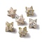 Natural Unakite Beads, No Hole, Carved, Merkaba Star, 13x13.5mm