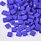 2-Hole Glass Seed Beads, Rubberized Style, Rectangle, Mauve, 5x4.5~5.5x2~2.5mm, Hole: 0.5~0.8mm