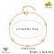 Golden 925 Sterling Silver Flat Round Link Bracelet, 6-3/4 inch(17cm)
