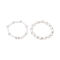 Glass Beads Stretch Rings for Women, with Elastic Crystal Thread, White, 3mm, Inner Diameter: 20mm, 2pcs/set