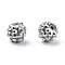 Chunky Resin Rhinestone Beads, Resin Round Beads, Silver, 12mm, Hole: 1.5~2mm