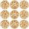 20Pcs Brass Filigree Beads, Filigree Ball, Round, Nickel Free, Real 18K Gold Plated, 12x11mm, Hole: 1.6mm