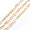 Alloy Oval Link Chains, with Spool, Cadmium Free & Nickel Free & Lead Free, Unwelded, Real 18K Gold Plated, 15x8.5x3mm, about 32.81 Feet(10m)/Roll