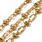 Ion Plating(IP) 304 Stainless Steel Oval Link Chains, Unwelded, with Spool, Real 18K Gold Plated, 14x7.5x1.4mm, 10m/roll