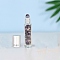 Natural Amethyst Roller Ball Bottles, with Plastic Cover, SPA Aromatherapy Essemtial Oil Empty Glass Bottle, 2x8.5cm, Capacity: 10ml(0.34fl. oz)
