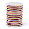 Segment Dyed Polyester Thread, Braided Cord, Colorful, 1mm, about 7.65 yards(7m)/roll