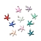 304 Stainless Steel Enamel Charms, Marine Animal, Stainless Steel Color, Starfish, 10.5x10x1.8mm, Hole: 1.1mm