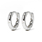 925 Sterling Silver Cubic Zirconia Hoop Earrings, Silver, 9mm