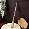 Alloy with Stainless Steel Hole Punch Cutter Tool, Embossed Pattern Handle Awl, for DIY Handmade Leather Craft, Antique Bronze, 120x10mm