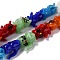 Handmade Lampwork Beads Strands, Cartoon Cat, Colorful, 18.5~21x18~19x15~21mm, Hole: 2mm, about 18pcs/strand, 12.99 inch(33cm)