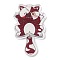 Acrylic Pendants, Cat, Brown, 55x32x2.5mm, Hole: 1.8mm