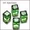 K9 Glass, Imitation Austrian Crystal Beads, Grade AAA, Faceted, Cube, Lime Green, 5~5.5x5~5.5x5~5.5mm(size within the error range of 0.5~1mm), Hole: 0.7~0.9mm