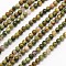 Round Natural Rhyolite Jasper Beads Strands, 4mm, Hole: 1mm, about 90pcs/strand, 15.5 inch