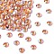 Preciosa® MAXIMA Crystal No Hotfix Flatback Stones, Czech Crystal, Dura Foiling, Round(438 11 615 Chaton Rose), 90310 200 Sun AB, SS16(3.8~4mm)