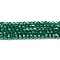 Transparent Electroplate Glass Beads Strands, Pearl Luster Plated, Faceted, Bicone, Teal, 6x6mm, Hole: 1mm, about 45~47pcs/strand, 9.65~9.84 inch(24.5~25cm)