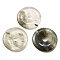 Natural Green Jade Pendants, Donut/Pi Disc, Donut Width: 15.5~16mm, 39~40x6~7mm, Hole: 8mm