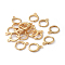 Brass Leverback Earring Findings, with Horizontal Loops, Real 18K Gold Plated, 15x11.5x2mm, Hole: 2mm, Pin: 0.8mm
