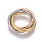 Ion Plating(IP) 304 Stainless Steel Linking Rings, Interlocking Ring, for Necklace Making, Multi-color, 20x22x3mm, Ring: 18x2mm, Inner Diameter: 14mm