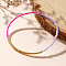 Colorful Glass Seed Round Beaded Stretch Bracelets for Women, Mixed Color, Inner Diameter: 6-7/8 inch(17.5cm)