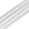 Unwelded Aluminum Curb Chains, Gainsboro, 7x5x1.4mm