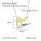 Stainless Steel Geometric Artistic Hollow Animal Pendant Necklaces, Clavicle Chain Necklaces for Women, Golden, Camel Shape, 17.72 inch(45cm)