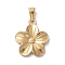 304 Stainless Steel Pendants, Flower, Golden, 23x20x2.5mm, Hole: 8x3mm