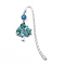 Tibetan Style Alloy Bookmarks, with Alloy Pendants and Synthetic Turquoise Beads, Tree, 84mm, Pendant: 28x23.5x6mm