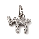 Латунные микропаве кубические цирконии чайные подвески KK-P308-62P-1