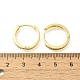 Серьги-кольца из латуни с прозрачным фианитом EJEW-M047-17G-5